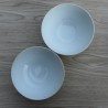 Bol épi de blé en porcelaine Chauvigny Deshoulières, France, lot de 2