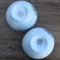 Bol décor de fleurs  Porcelaine de Luxe, France, vintage