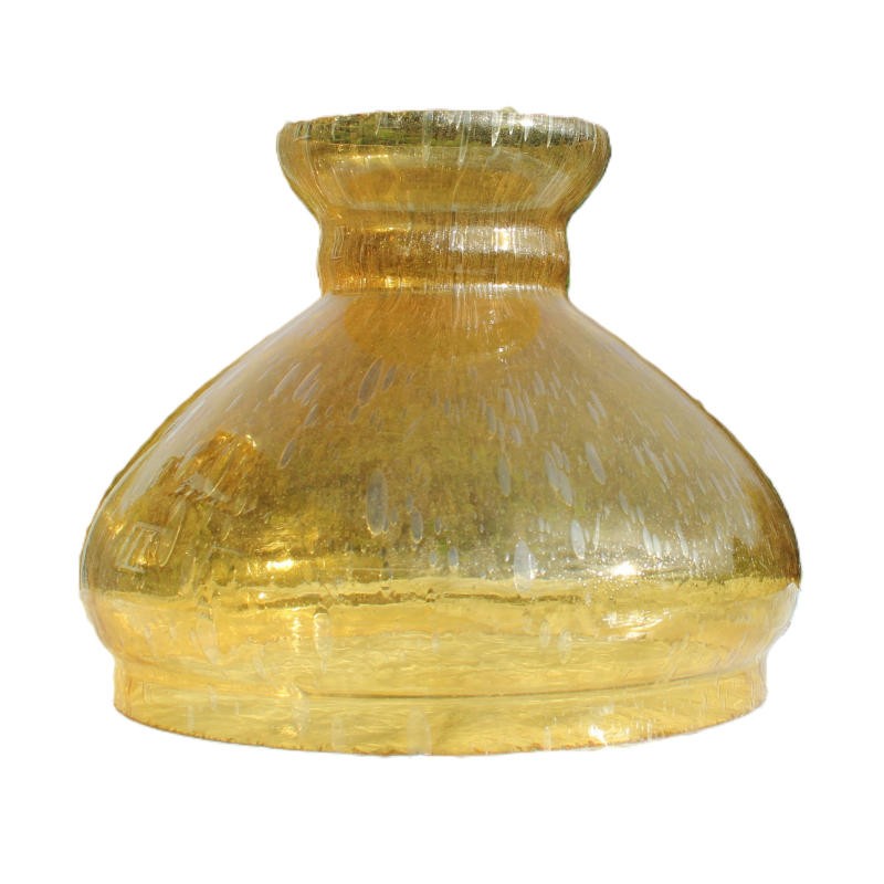 globe verre teinté vintage; diamètre 24.4 cm