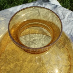 Globe abat-jour de remplacement  en verre teinté,  24,4 cm,  vintage