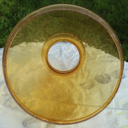 Globe abat-jour de remplacement  en verre teinté,  24,4 cm,  vintage