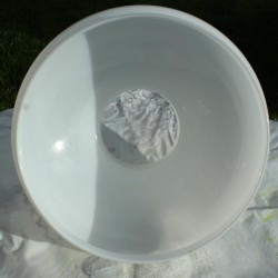 Globe opaline blanche 242 mm de diamètre abat jour de remplacement vintage