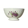 bol aux violettes, porcelaine de Sarreguemines, vintage