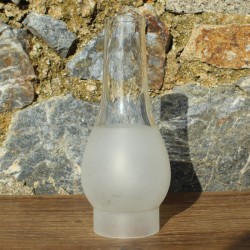 verre de lampe de remplacement pour lampe à pétrole, dimensions 175 x 59 mm