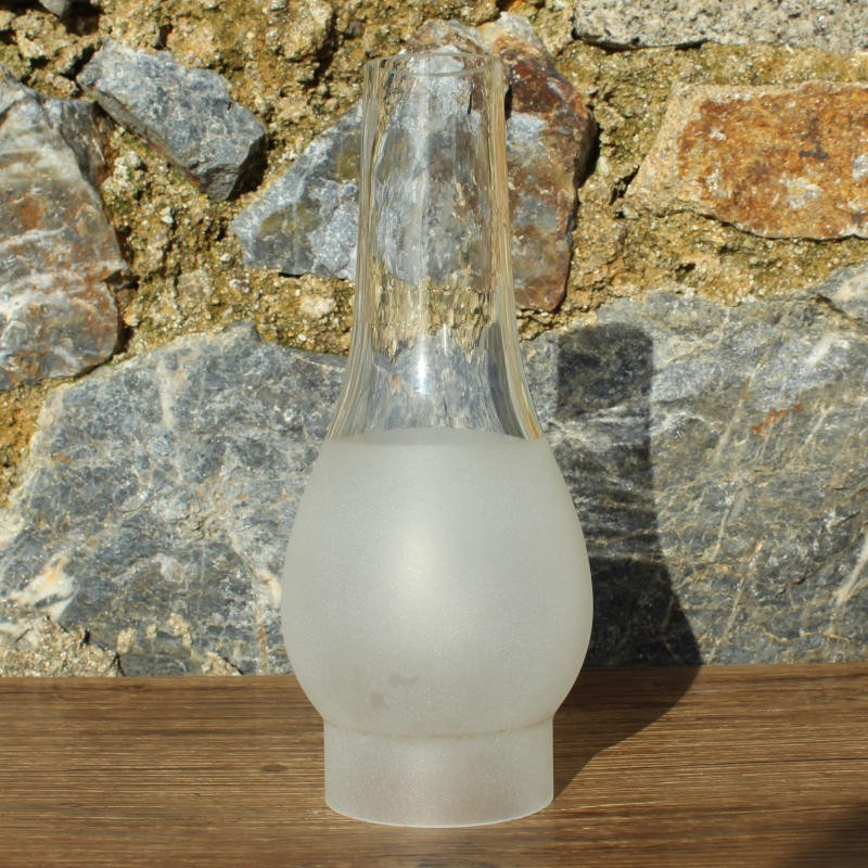 verre de lampe de remplacement pour lampe à pétrole, dimensions 175 x 59 mm
