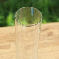 Verre  transparent pour lampe à pétrole 265x53 mm