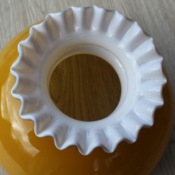 Globe opaline de remplacement 22,2 cm  - 222 mm - jaune d'or