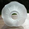 Abat jour tulipe en verre dépoli pour luminaire