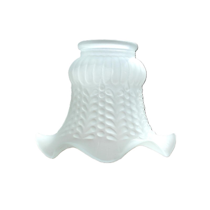 abat-jour verre forme tulipe