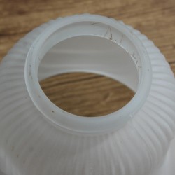 Abat jour tulipe en verre opaque pour luminaire