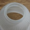 Abat jour tulipe en verre opaque pour luminaire