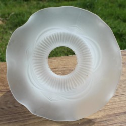 Abat jour tulipe en verre opaque pour luminaire