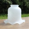 abat-jour tulipe en verre opaque, abat jour de remplacement pour luminaire vintage