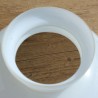 Globe opaline blanche 24 cm de diamètre abat jour de remplacement vintage