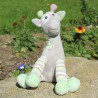 Bebisol peluche vache Arthur gris et vert