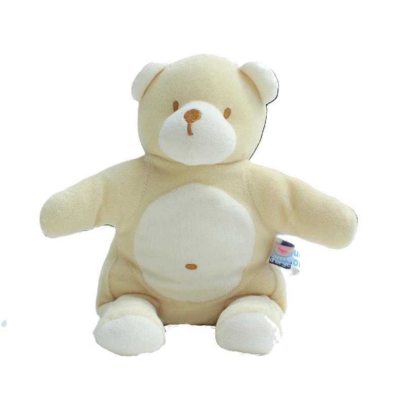 doudou ours beige sucre d'orge