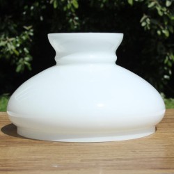 globe opaline blanc, 24,3 cm