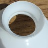 globe opaline blanc 24,5 cm, vue de dessus