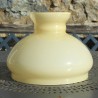 globe opaline jaune, diamètre 17,5 cm (175 mm)