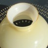 Globe verre opaline jaune d'or , globe de remplacement pour luminaire vintage