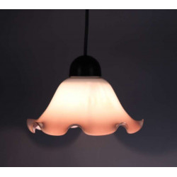 Suspension-verre-lustre-opaline-retro