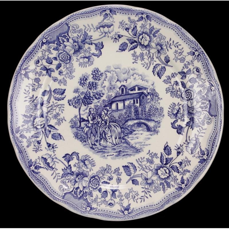 Plat Céramique Bleu et Blanc