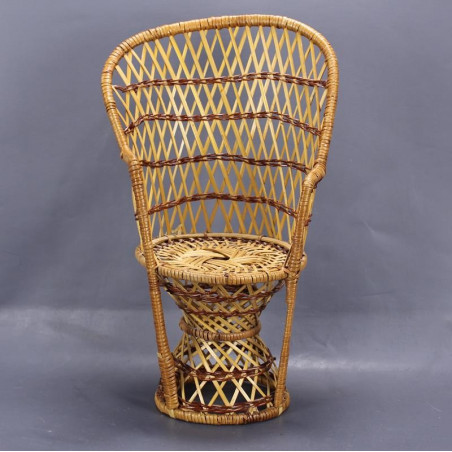 ANCIENNE CHAISE FAUTEUIL de poupée en rotin milieu XX ème EUR 120,00