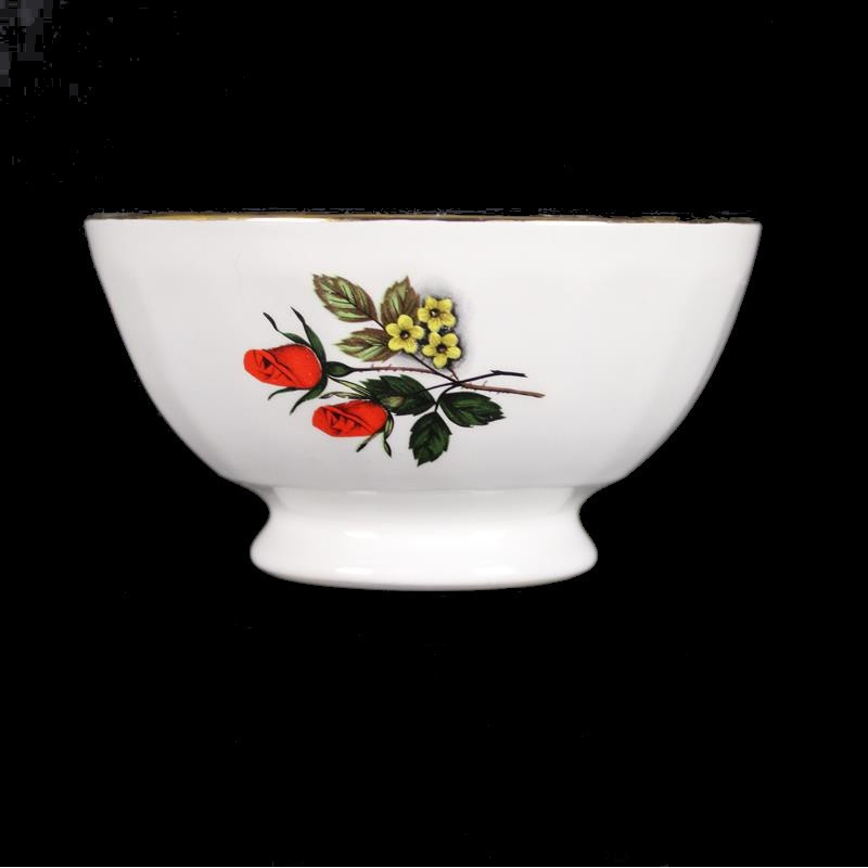 bol-ancien-faïence-decor-roses-rouges