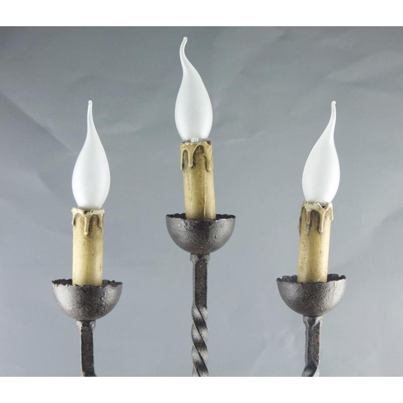 Grille en fer forgé martelé XX siècle - Arte p