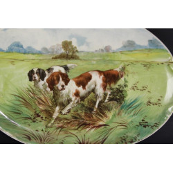 -limoges-plat-ovale-scene-de-chasse