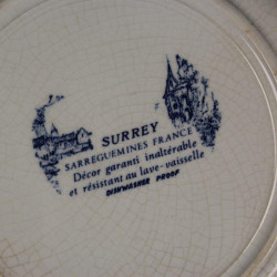 Assiette à dessert Surrey Sarreguemines