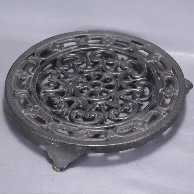 Dessous De Plat Fonte 17cm Piarktoy - Style Vintage Imitation Rouille - Isolation Thermique