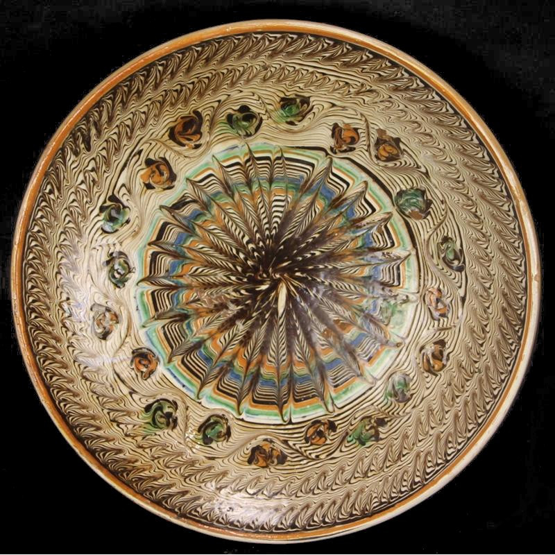 Assiette Creuse en Terre Cuite Emaillée