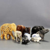  éléphants-pour-collection-en-bois-pierre-porcelaine