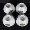 Lot de 4 bols décor de roses
