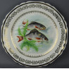 Assiettes service à poisson RP porcelaine de  Limoges anciennes