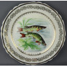 Assiettes service à poisson RP porcelaine de  Limoges anciennes