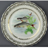 Assiettes service à poisson RP porcelaine de  Limoges anciennes