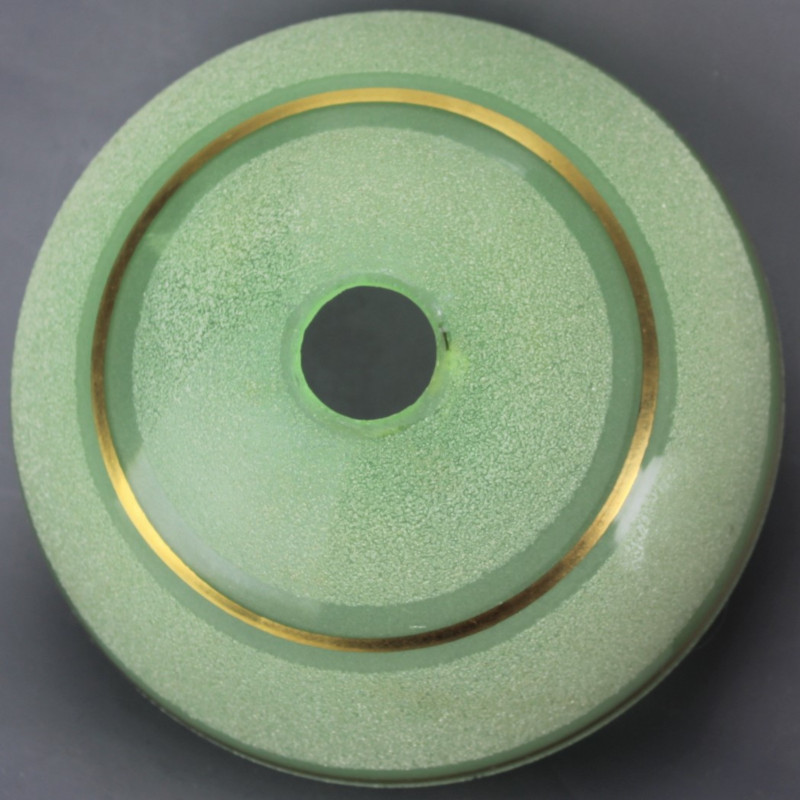 Coupelle vert et or pour lustre art deco