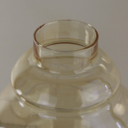 tulipe-verre-ambre-luminaire-vinatge