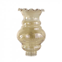 tulipe-verre-ambre-decor-en-relief