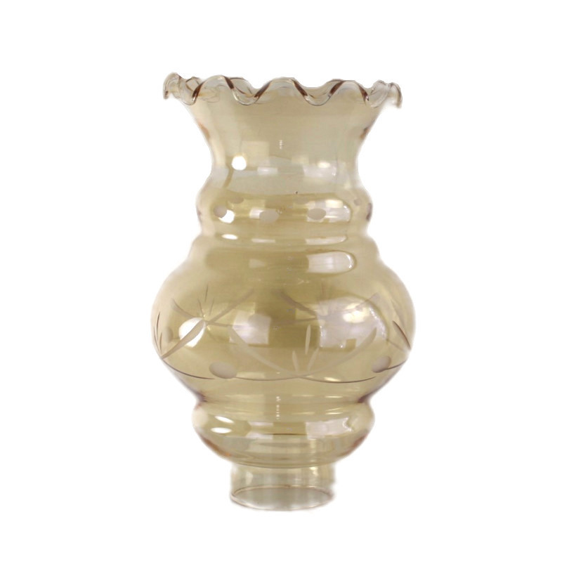 tulipe-verre-ambre-decor-en-relief