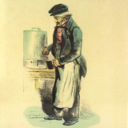 Gravure Les français peints par eux-mêmes " Le Cafetier"