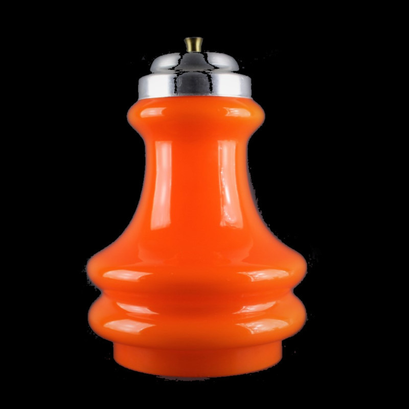 suspension-en-opaline-orange-vintage