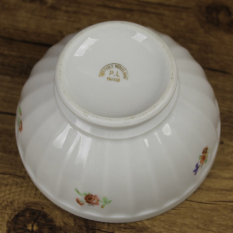 Bol porcelaine de Limoges petites fleurs