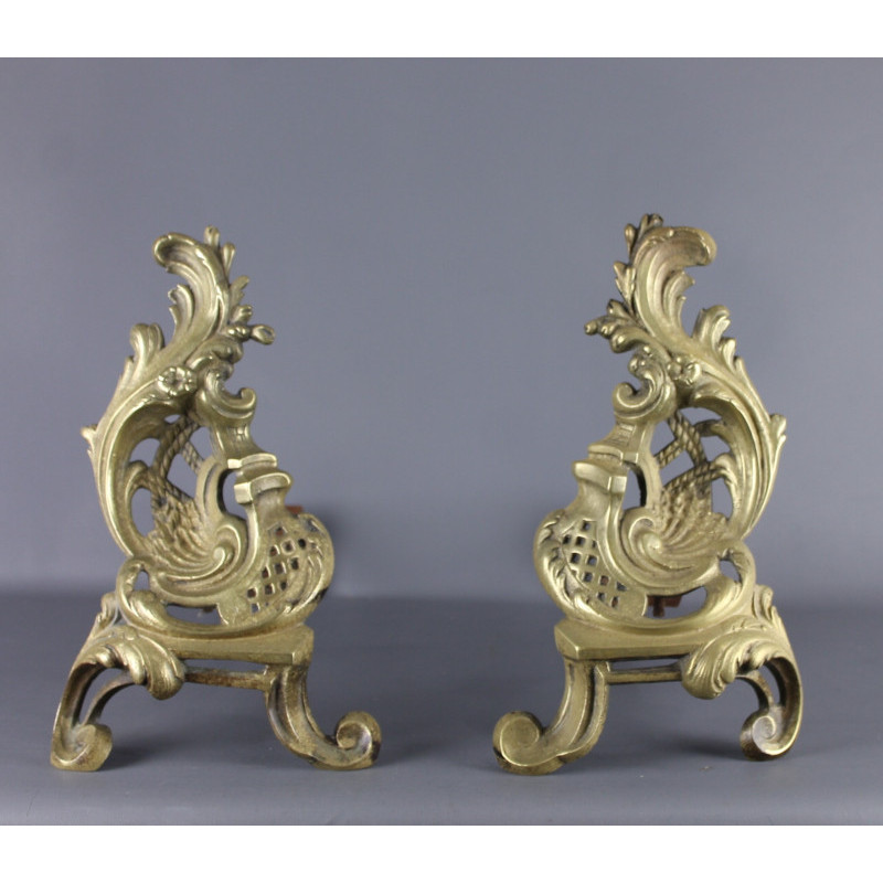 paire-de-chenets-bronze-style-rococo