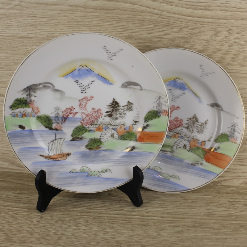 2-assiettes-a-dessert-porcelaine-de-chine